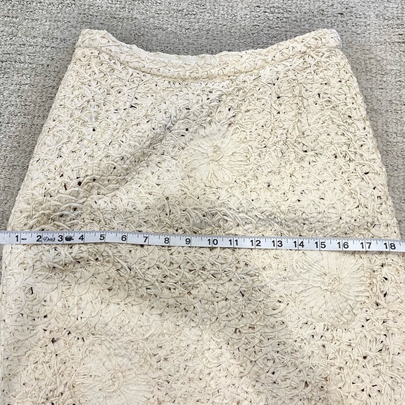 Vintage Textured Pencil Skirt made of ribbons, lined (S/M) - Picture 9 of 10